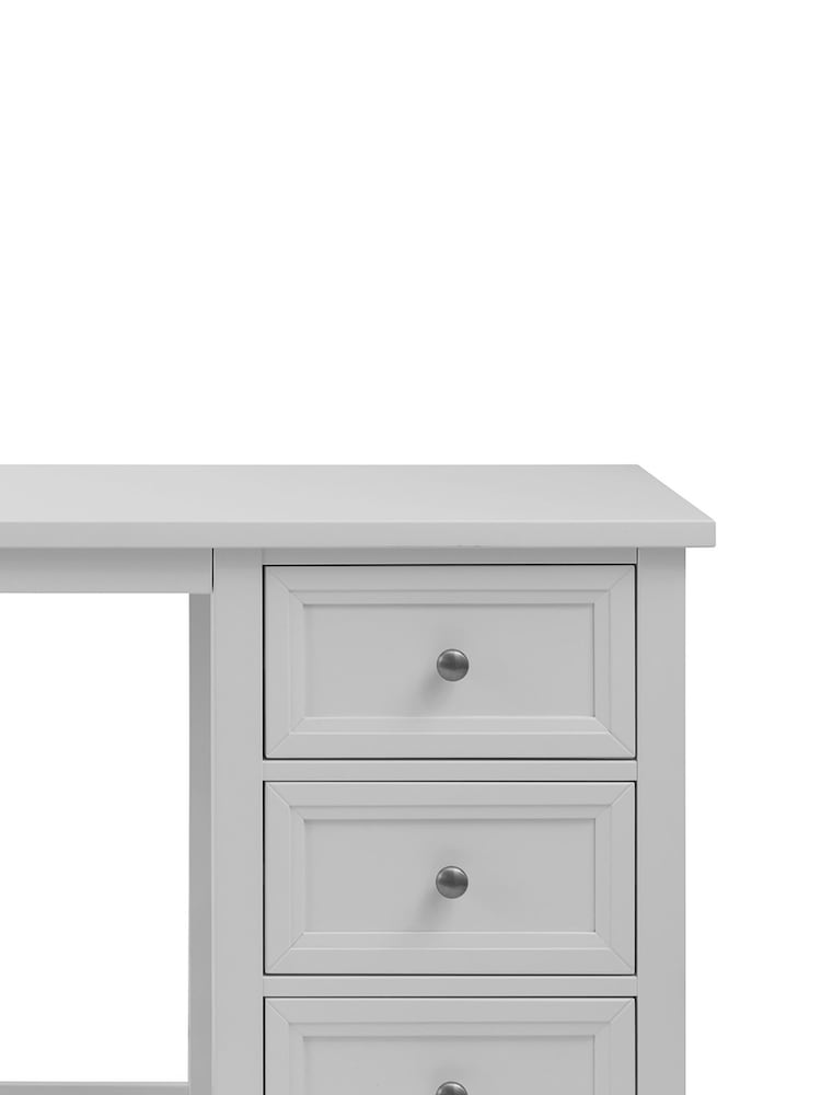 Julian Bowen Dove Grey Maine Dressing Table - Image 5 of 5
