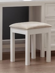 Julian Bowen Surf White Maine Dressing Stool - Image 1 of 4
