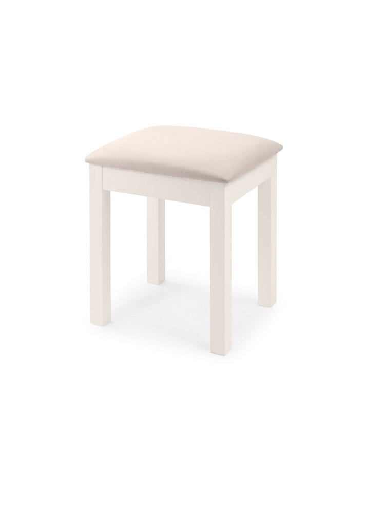 Julian Bowen Surf White Maine Dressing Stool - Image 2 of 4