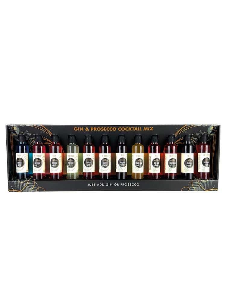 Kimm & Miller 12 Gin & Prosecco Flavour Mixer Syrups Gift - Image 2 of 4