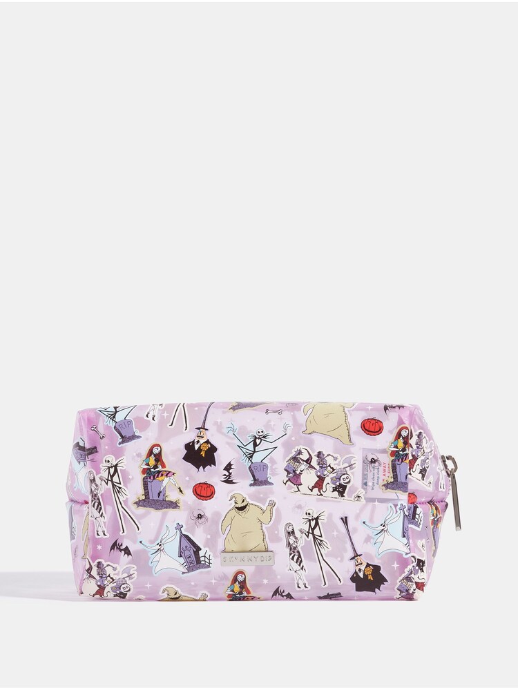 Skinnydip Purple Disney Nightmare Before Christmas Halloween Town Makeup Bag - Image 1 of 5