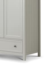 Julian Bowen Dove Grey Maine Double, 1 Drawer Wardrobe - Image 4 of 4