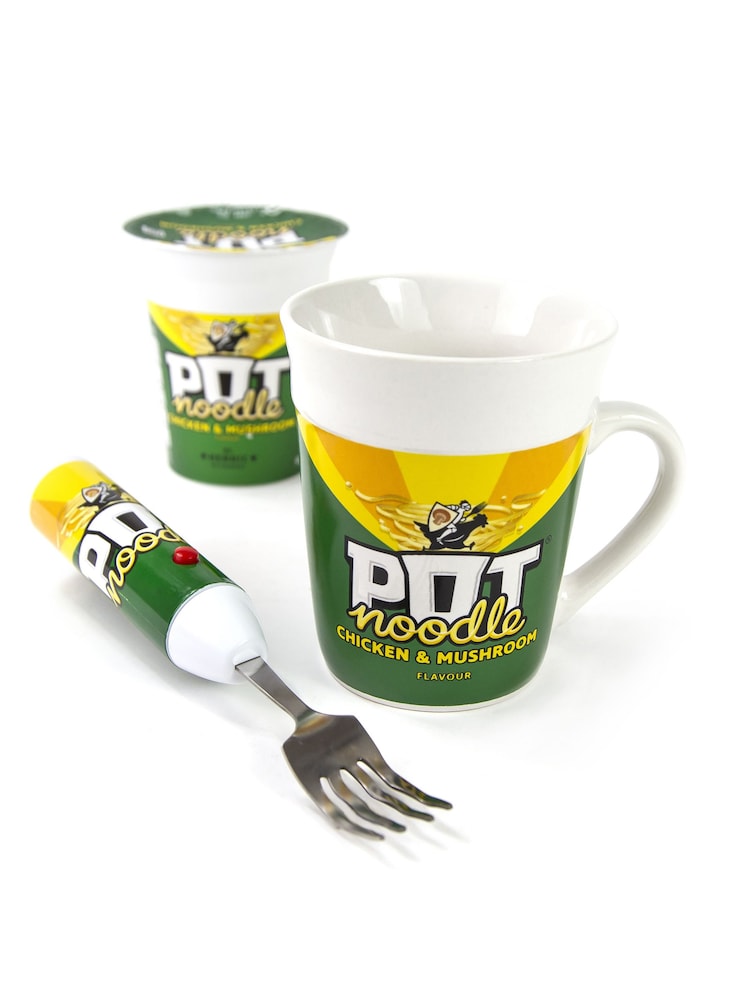 Pot Noodle Chicken & Mushroom Mug & Spinning Fork - Image 3 of 3