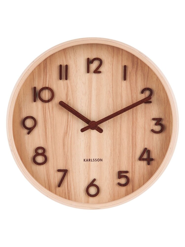 Karlsson Natural Small Pure Wall Clock - Image 1 of 2