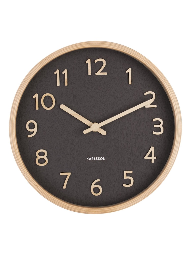 Karlsson Black Small Pure Wall Clock - Image 2 of 3