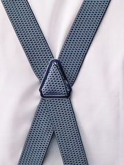 Navy Blue Textured Braces - Image 3 of 5