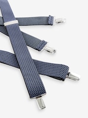 Navy Blue Textured Braces - Image 4 of 5