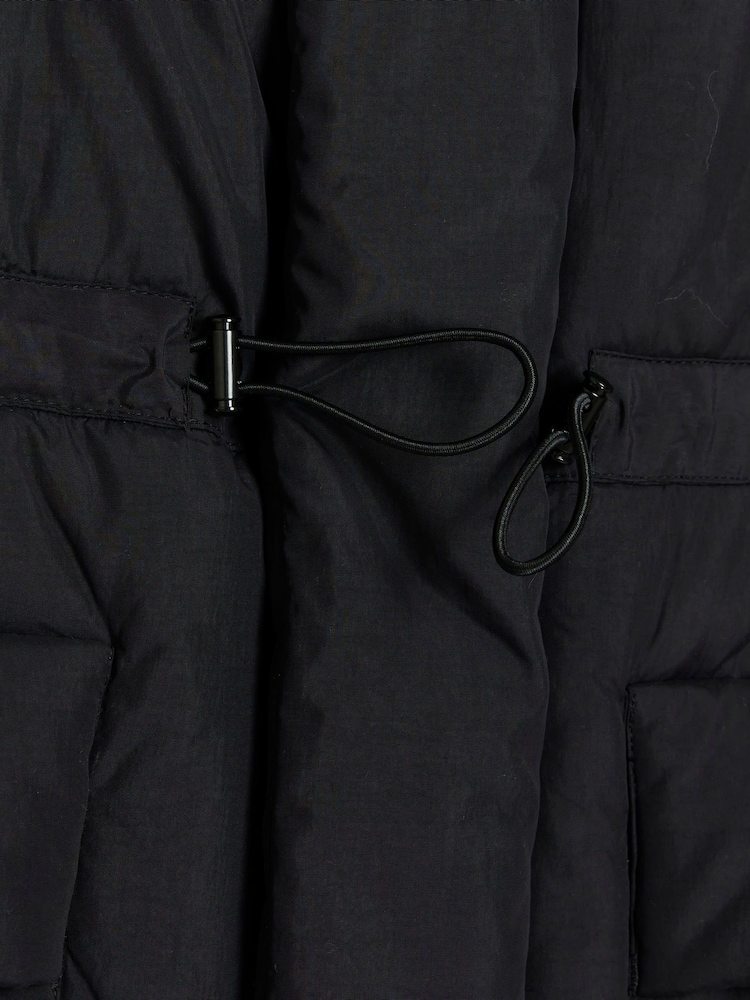 River Island Black Longline Puffer Parka - Image 6 of 6