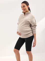 Black Maternity Cycle Shorts - Image 2 of 10