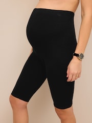 Black Maternity Cycle Shorts - Image 6 of 10