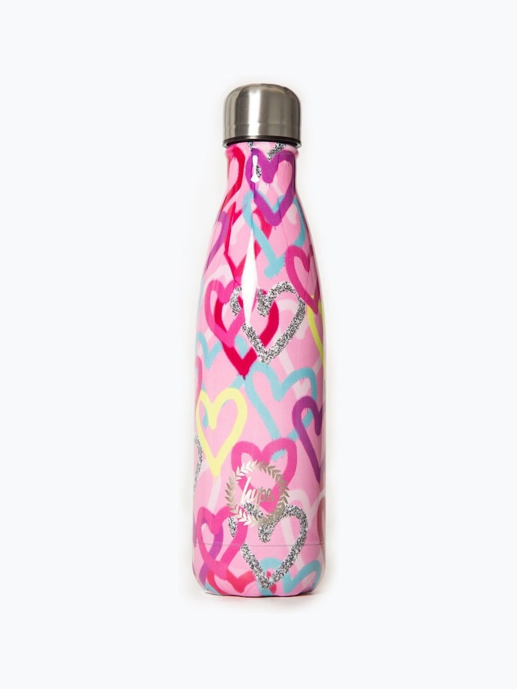 Hype Pink Graffiti Heart Bottle - Image 1 of 1