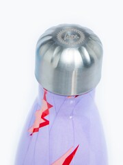 Hype. Lilac Purple Lightning Metal Water Bottle - Image 3 of 4