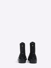River Island Black Wide Quilted Sock Boots - Image 3 of 4