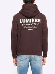 River Island Brown 100% Cotton Reg Lumiere Hoodie - Image 2 of 4