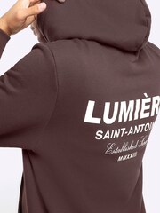 River Island Brown 100% Cotton Reg Lumiere Hoodie - Image 3 of 4