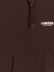 River Island Brown 100% Cotton Reg Lumiere Hoodie - Image 4 of 4