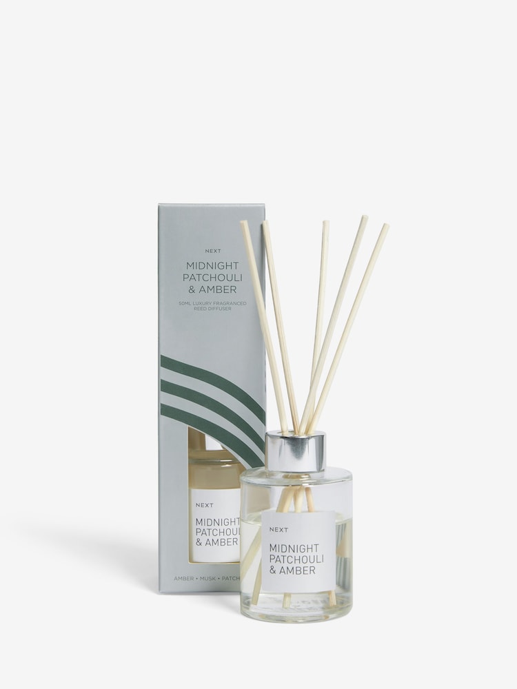 Midnight Patchouli and Amber 50ml Fragranced Reed Diffuser - Image 3 of 3