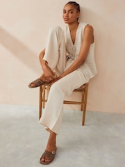 Tan Brown Forever Comfort® Cross Strap Mules - Image 1 of 8