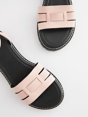 Pink Standard/Wide Fit Forever Comfort® Leather Cleated Sandals - Image 3 of 6