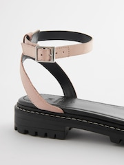 Pink Standard/Wide Fit Forever Comfort® Leather Cleated Sandals - Image 4 of 6
