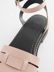 Pink Standard/Wide Fit Forever Comfort® Leather Cleated Sandals - Image 5 of 6