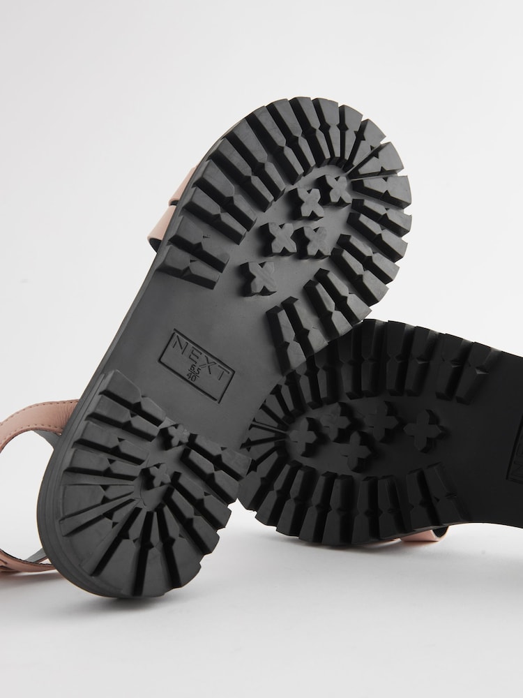 Pink Standard/Wide Fit Forever Comfort® Leather Cleated Sandals - Image 6 of 6