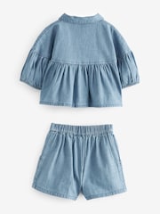 Moder denim - Komplet bluza in kratke hlače (3mesecev-8leto) - Slika 6 iz 7