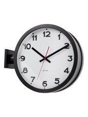 Karlsson White Classic Double Sided Wall Clock - Image 3 of 3