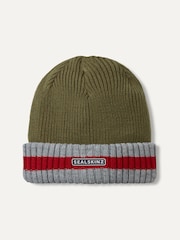 Sealskinz Holkham Waterproof Cold Weather Striped Roll Cuff Beanie - Image 1 of 2