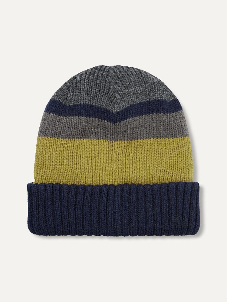 Sealskinz Cromer Waterproof Cold Weather Roll Cuff Striped Beanie - Image 2 of 2
