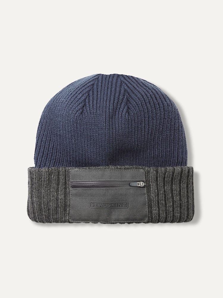 Sealskinz Colby Waterproof Zipped Pocket Knitted Beanie - Image 1 of 2