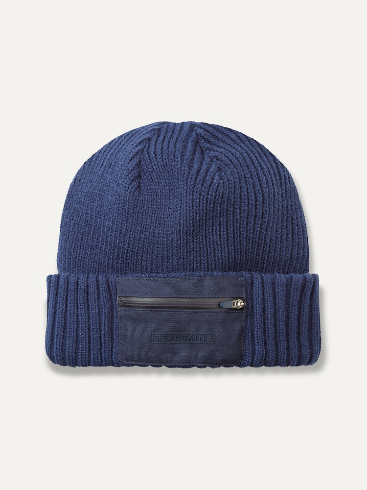 Sealskinz Colby Waterproof Zipped Pocket Knitted Beanie - Image 1 of 2