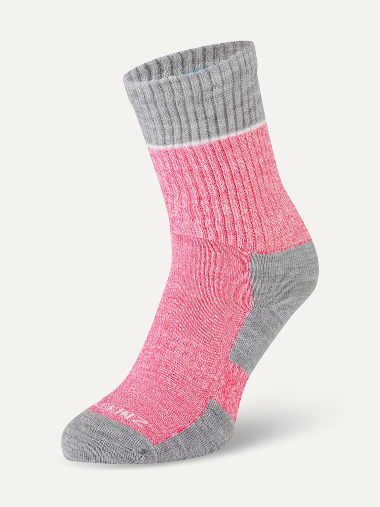 Rosa - Sealskinz Thurton Non-Waterproof Quickdry Mid Length Socks - Imagen 1 de 2 Rosa - Sealskinz Thurton Non-Waterproof Quickdry Mid Length Socks - Imagen 1 de 2