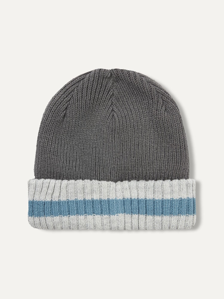 Sealskinz Holkham Waterproof Cold Weather Striped Roll Cuff Beanie - Image 2 of 2