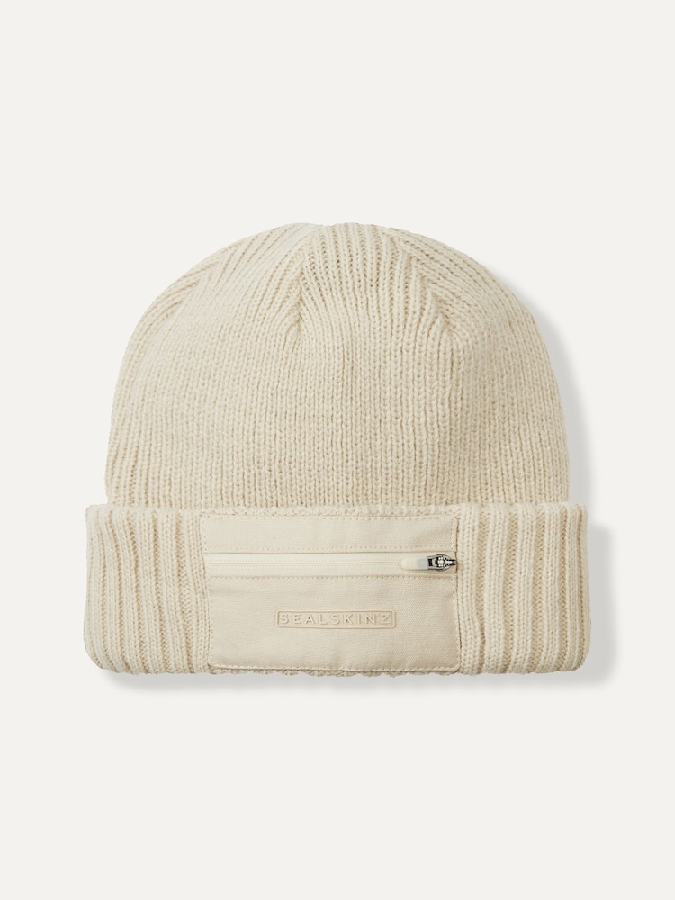 Sealskinz Colby Waterproof Zipped Pocket Knitted Beanie - Image 1 of 2