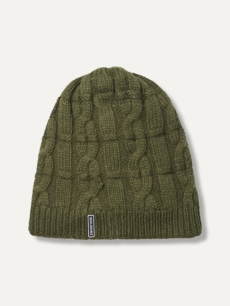 Sealskinz Blakeney Waterproof Cold Weather Cable Knit Beanie - Image 1 of 2