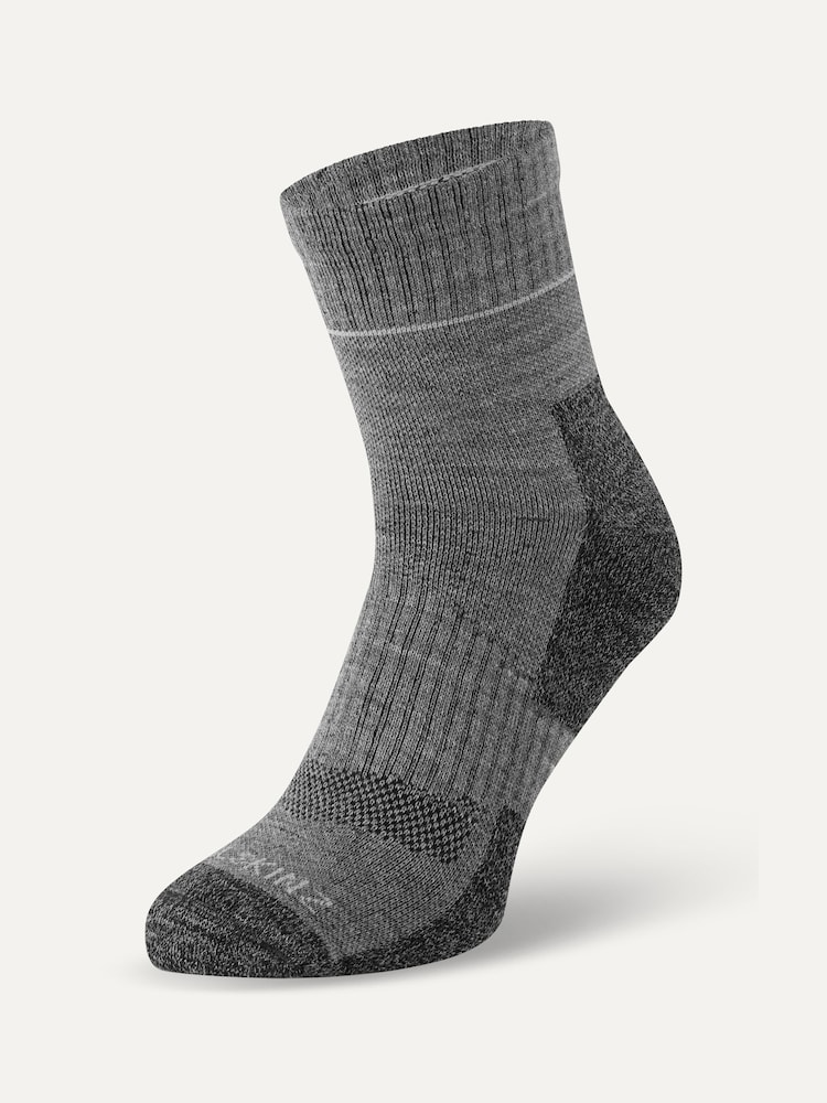 Grau - Knöchel - Sealskinz Morston Knöchellange, nicht wasserdichte, schnelltrocknende Socken - Bild 1 von 2