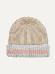 Sealskinz Holkham Waterproof Cold Weather Striped Roll Cuff Beanie - Image 2 of 2