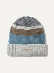 Sealskinz Cromer Waterproof Cold Weather Roll Cuff Striped Beanie - Image 1 of 2