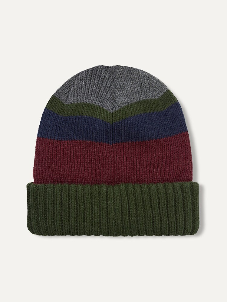 Sealskinz Cromer Waterproof Cold Weather Roll Cuff Striped Beanie - Image 2 of 2