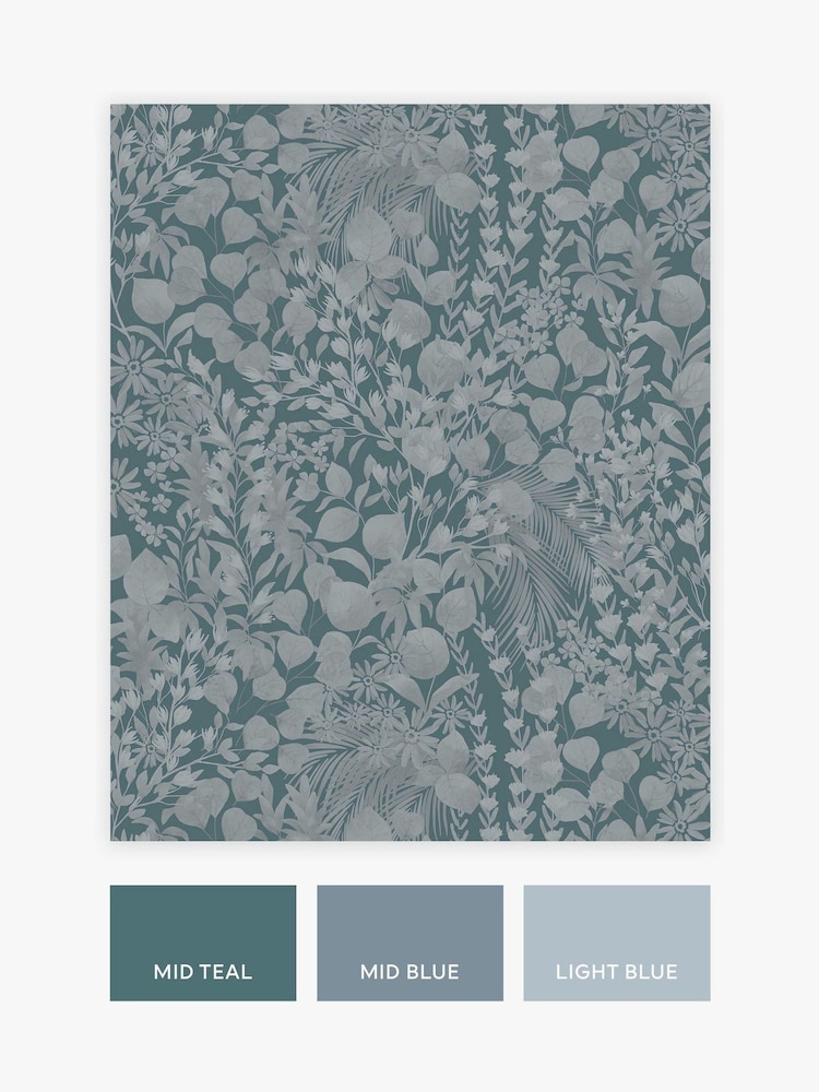 Blues Blues Eden Tonal 10M Wallpaper - Image 4 of 4
