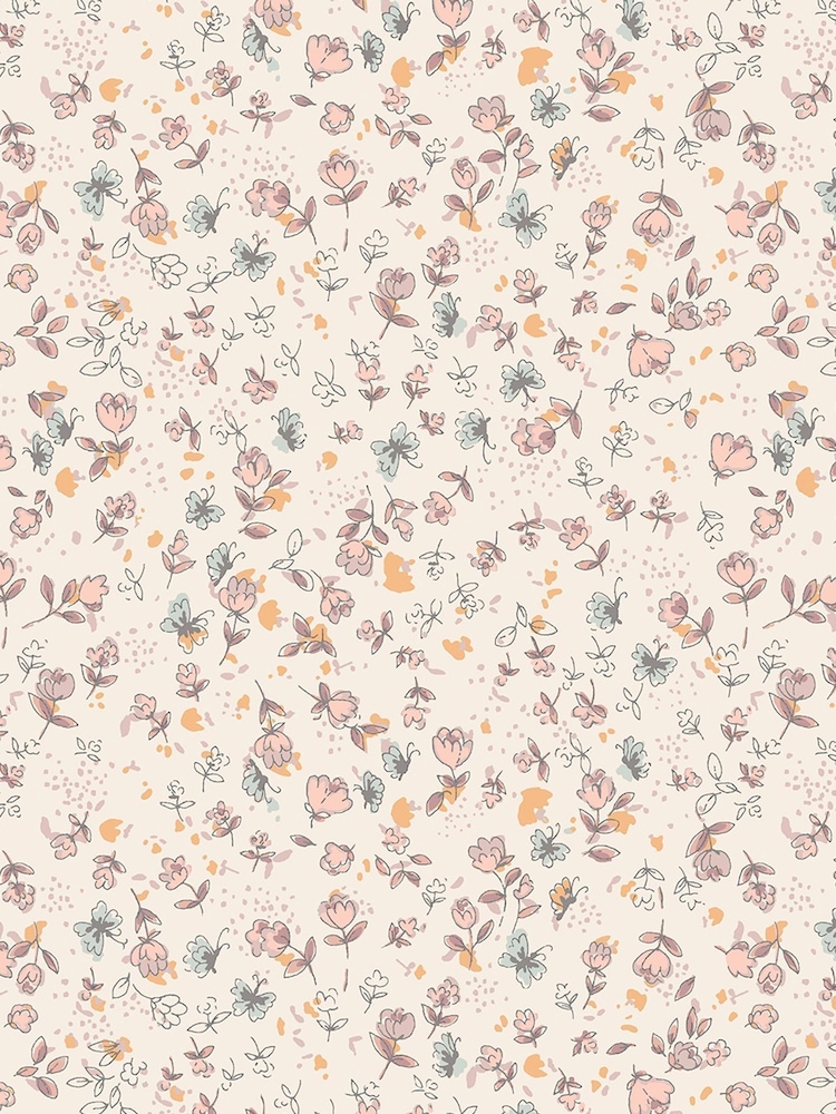 Natural Calm Ditsy Floral A4 Wallpaper Sample - Image 6 of 6