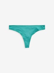 Blue Thong Microfibre Knickers 5 Pack - Image 9 of 9