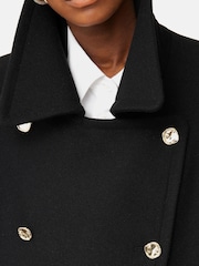 Jigsaw Wool Twill Longline Black Peacoat - Image 4 of 5