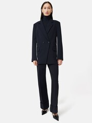 Jigsaw Black Piped Detail Tailored Blazer - Image 3 of 4
