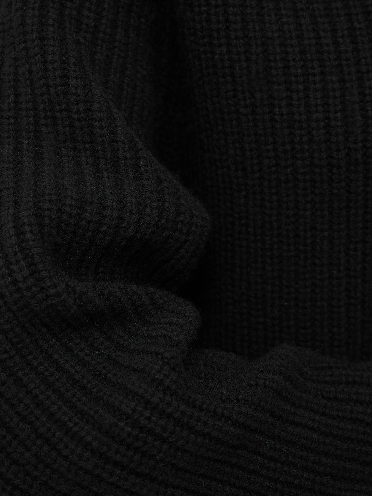 Jigsaw Black merino fisherman junmper - Image 6 of 6