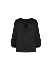 Live Unlimited Black Curve Dobby Ladder Trim Blouse - Image 4 of 4