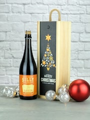 LeBonVin Silly Saison Beer Christmas Wood Gift Box - Image 1 of 1