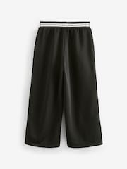 Black Wide Leg Popper Joggers (3-16yrs) - Image 5 of 7