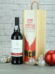 LeBonVin Messias Ruby Port In Christmas Wooden Gift Box - Image 1 of 1